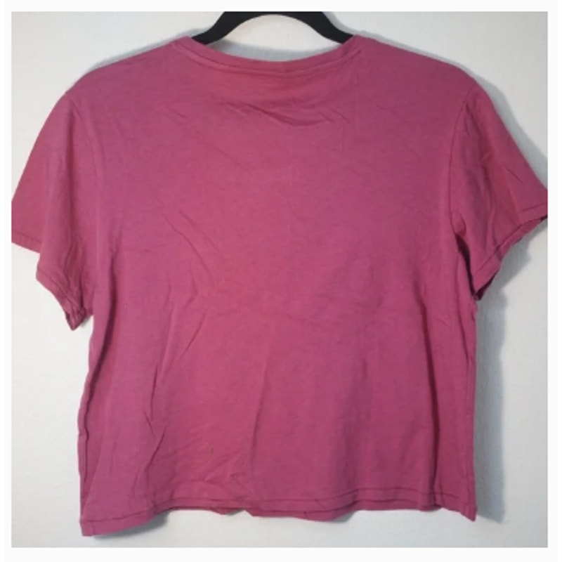 Ed Hardy Dagger through Heart Burgundy Crop Top Size Large NWT