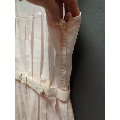 Palm Fashions Vintage 1960's Pleated Sun Dress Pink Small Lightweight
