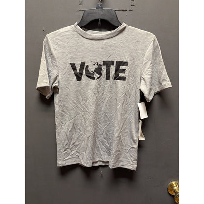 Treasure & Bond Gray "VOTE" Graphic Print Sleeveless Tank Top Large (10/12) New