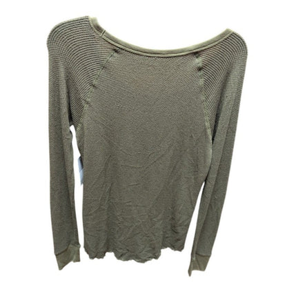 BP. Thermal Long Sleeve Lettuce Edge Crew T-Shirt Top layering SAGE SMALL