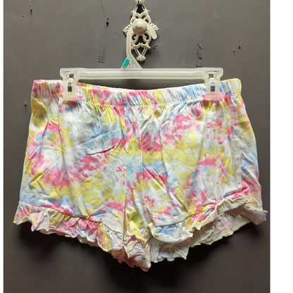 Derek heart cloudy tie dye Size large ruffled hem pajama bottoms