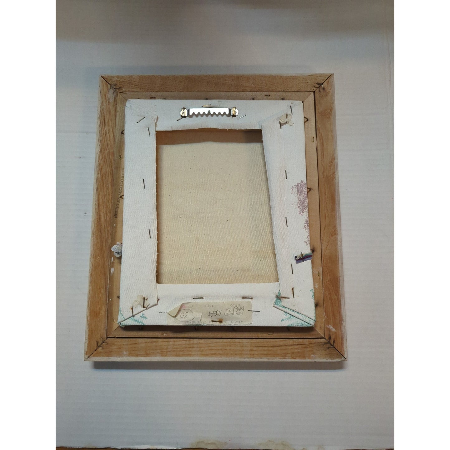 Vintage 1980s Patrick McNurney Original Mix Media Abstract Coastal Turtle Frame