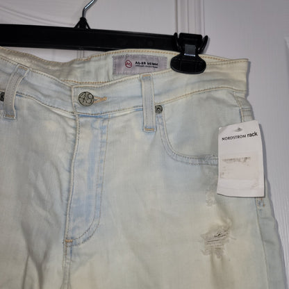 AGOLDE adriano goldschmied distressed acid wash skinny jeans 30 regular FRAYED