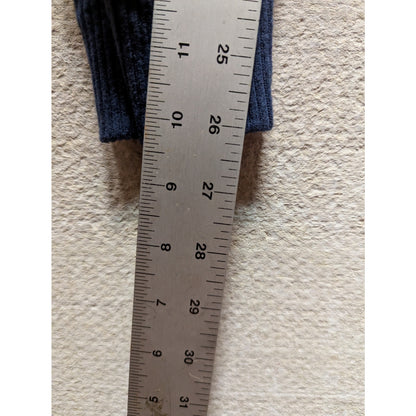 FREE PRESS Size Medium Ribbed Leggings Blue Pajama Bottoms Joggers