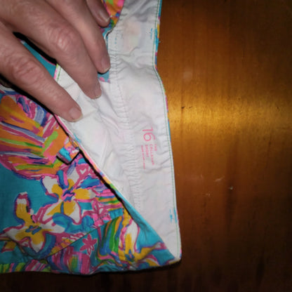 Lilly Pulitzer Callahan Shorts Size 16 Summer Haze