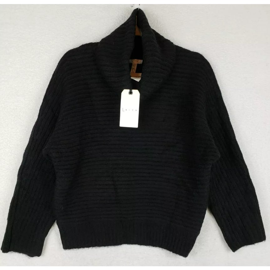 NWT Leith Pullover Turtleneck Dolman Sleeve Sweater Sz Small in Black