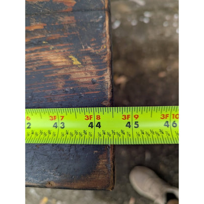 Secondhand Sandies: Solid wood farm style desk table black aged