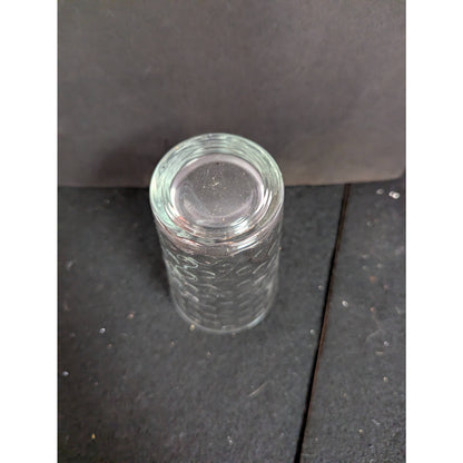 Vintage Mid-Century Bubble Anchor Hocking Clear Glass Tumblers Highball Set of 8