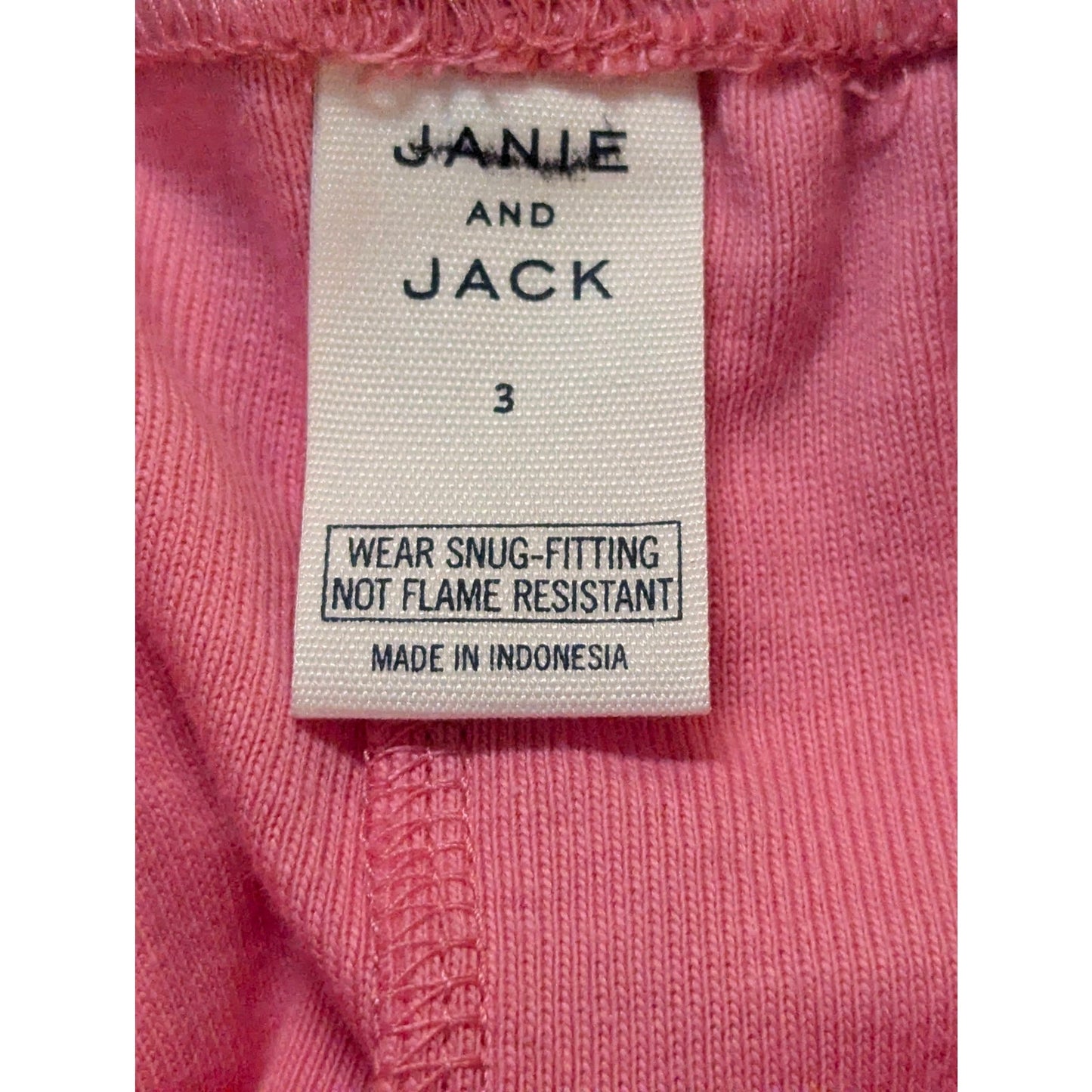 Janie and Jack Girls Pink Polka Dot Pajama Leggings Size 3