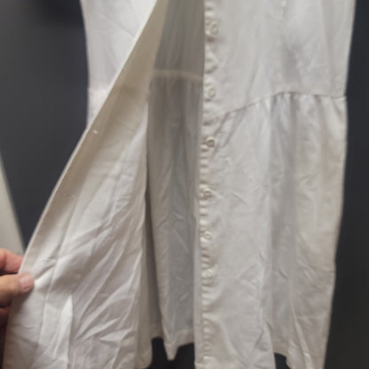 Vintage Dress Whites White Short Sleeve Nurse Uniform Dress Mid-Century Mod 10