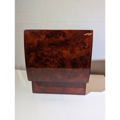 Breitling Luxury Burl Wood Watch Presentation Box High Gloss Timepiece Display