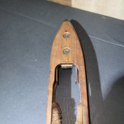 Antique 16" Wood Weaving Loom Boat Shuttle