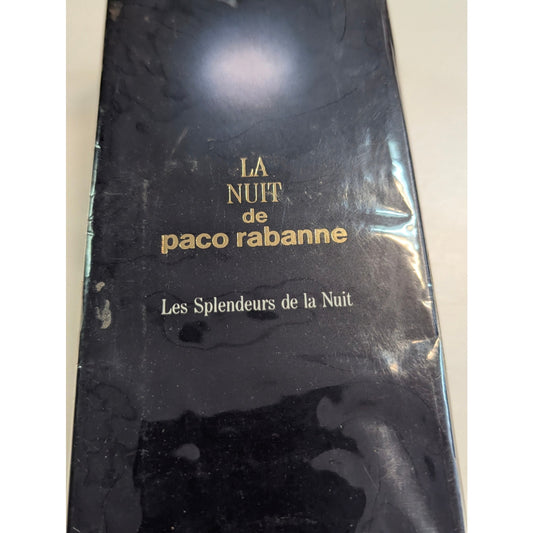 Vintage 1985 La Nuit de Paco Rabanne Perfumed Bath Talc 3.5 oz NIB Sealed