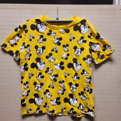 Disney Parks Size Medium Yellow Black Yellow Black White Mickey Mouse Heads