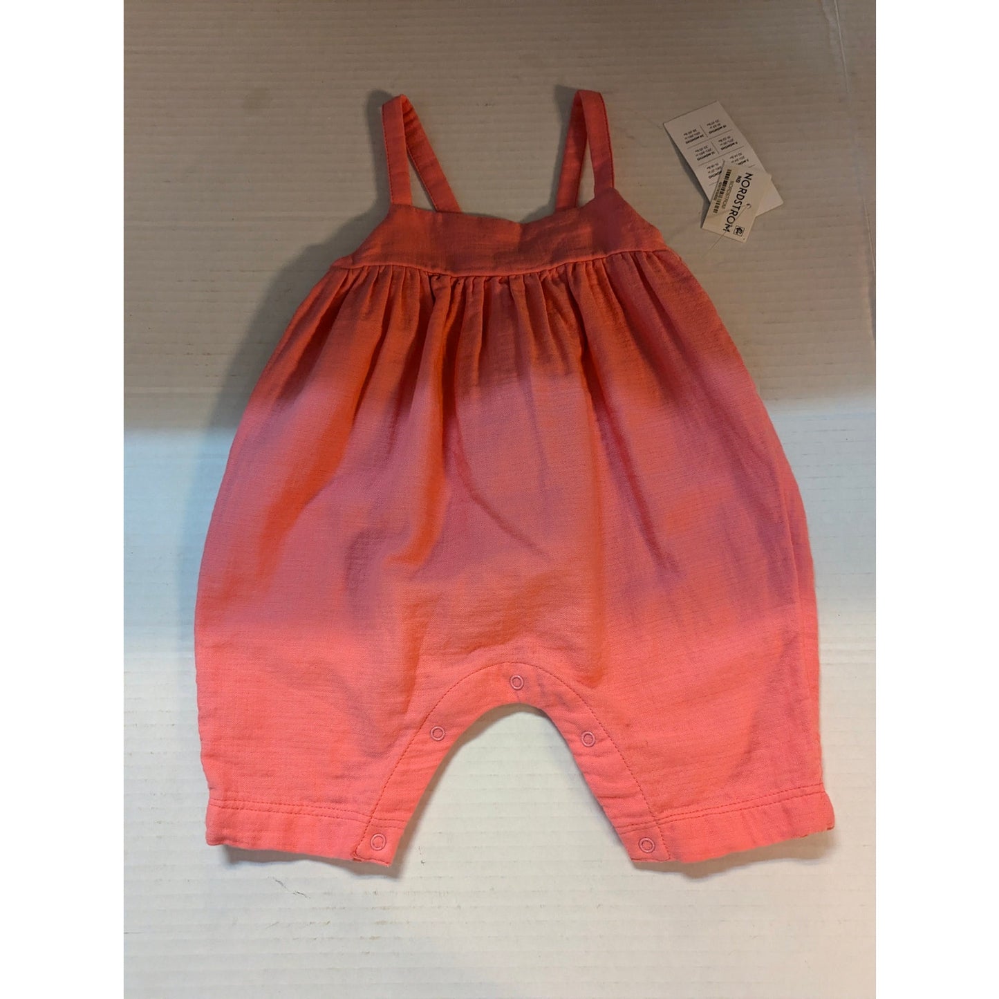 NWT Nordstrom Baby Organic Cotton Sleeveless Romper (Size Newborn)