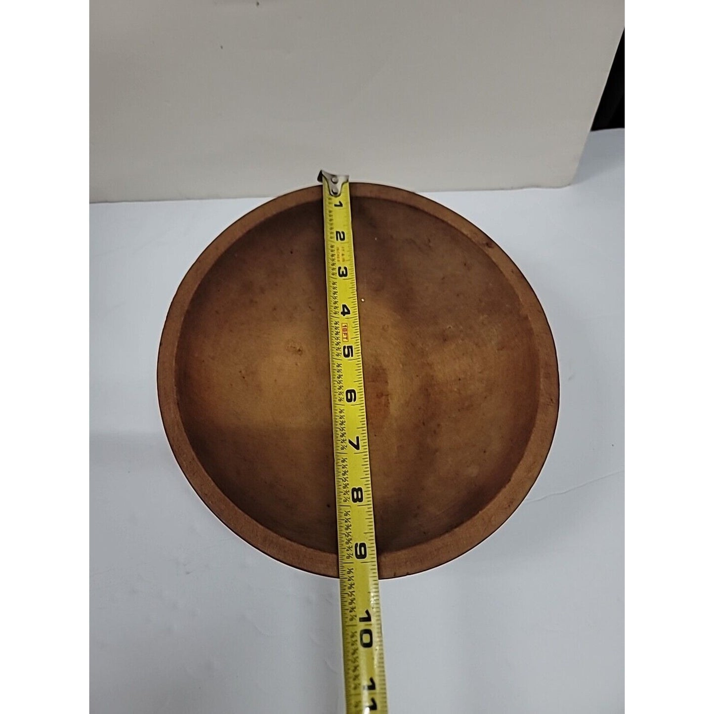 Vintage Brown Wooden Bowl Celebrating 5 Millionth Frigidaire 3 Red Ball Feet 9"