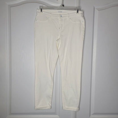 Lila Ryan Size 29 Pants white jeans cropped skinny NEW High Rise