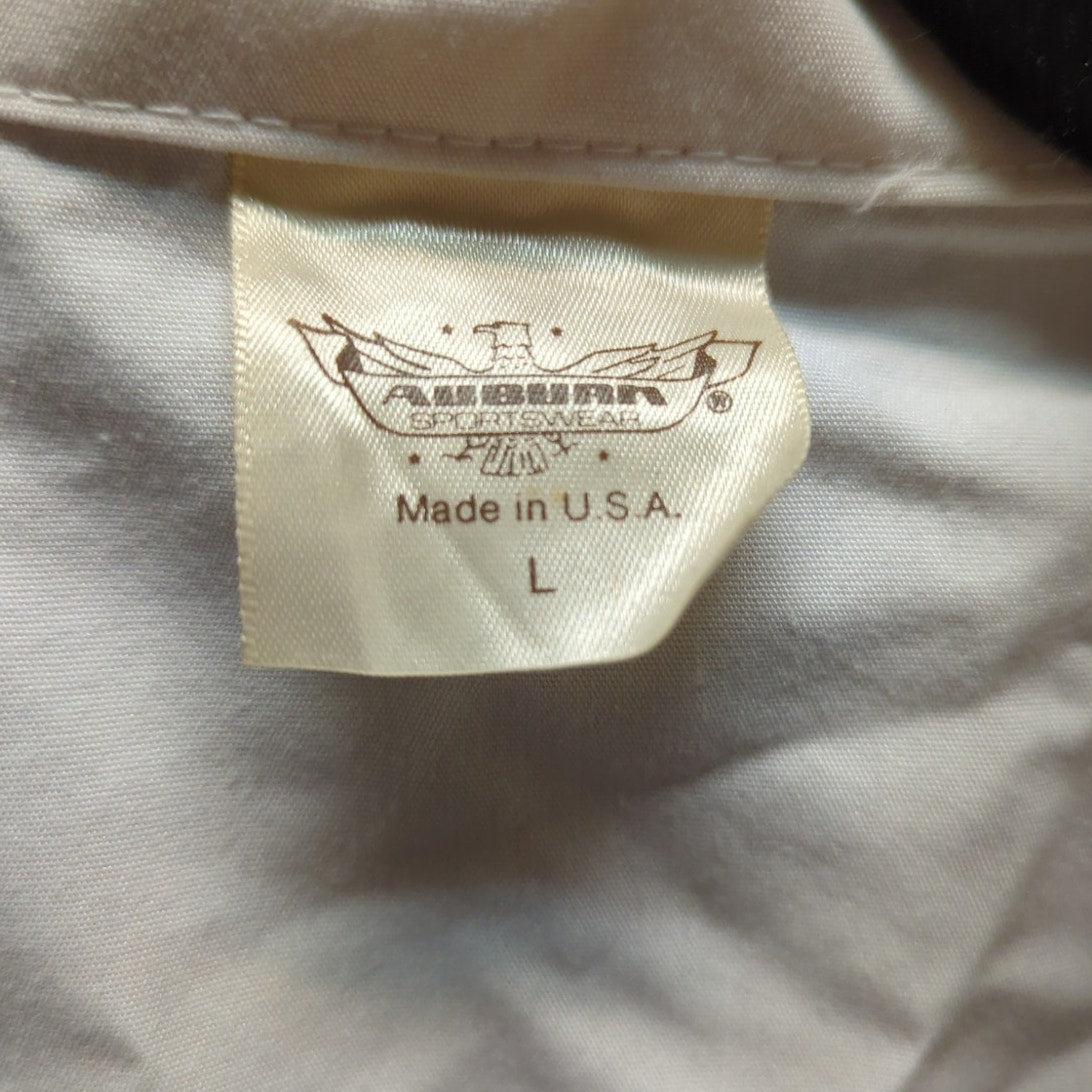 vintage white national bowling association jacket 1990s Size Large collared