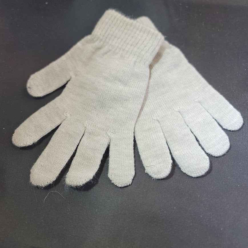 Target brand knit gloves mittens gray NEW
