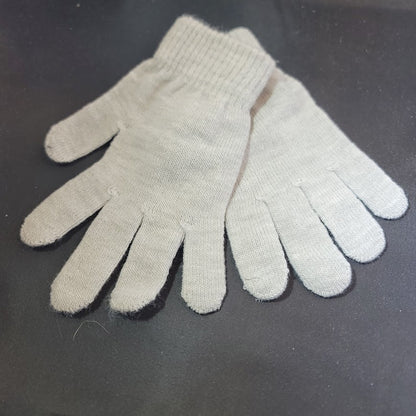 Target brand knit gloves mittens gray NEW