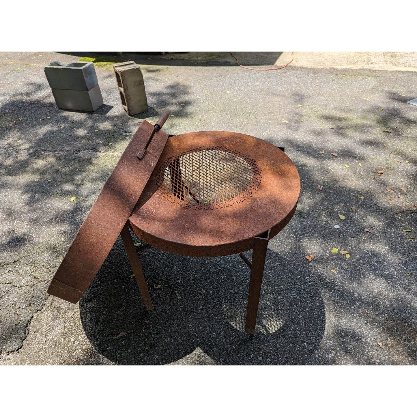 Secondhand Sandies : large outdoor steel pan fire propane cooking pan PAELLA