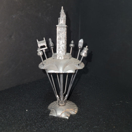 Vintage Camino Shell Torre de Hércules Tooth pick skewers Tapas Server Barware