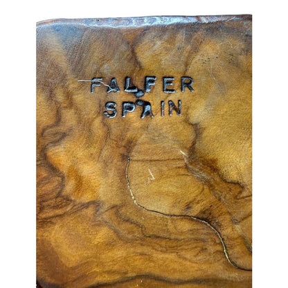 MCM Wooden Sculpture Falfer Spain 1960's Burl Wood / Horn Organic Crane Heron
