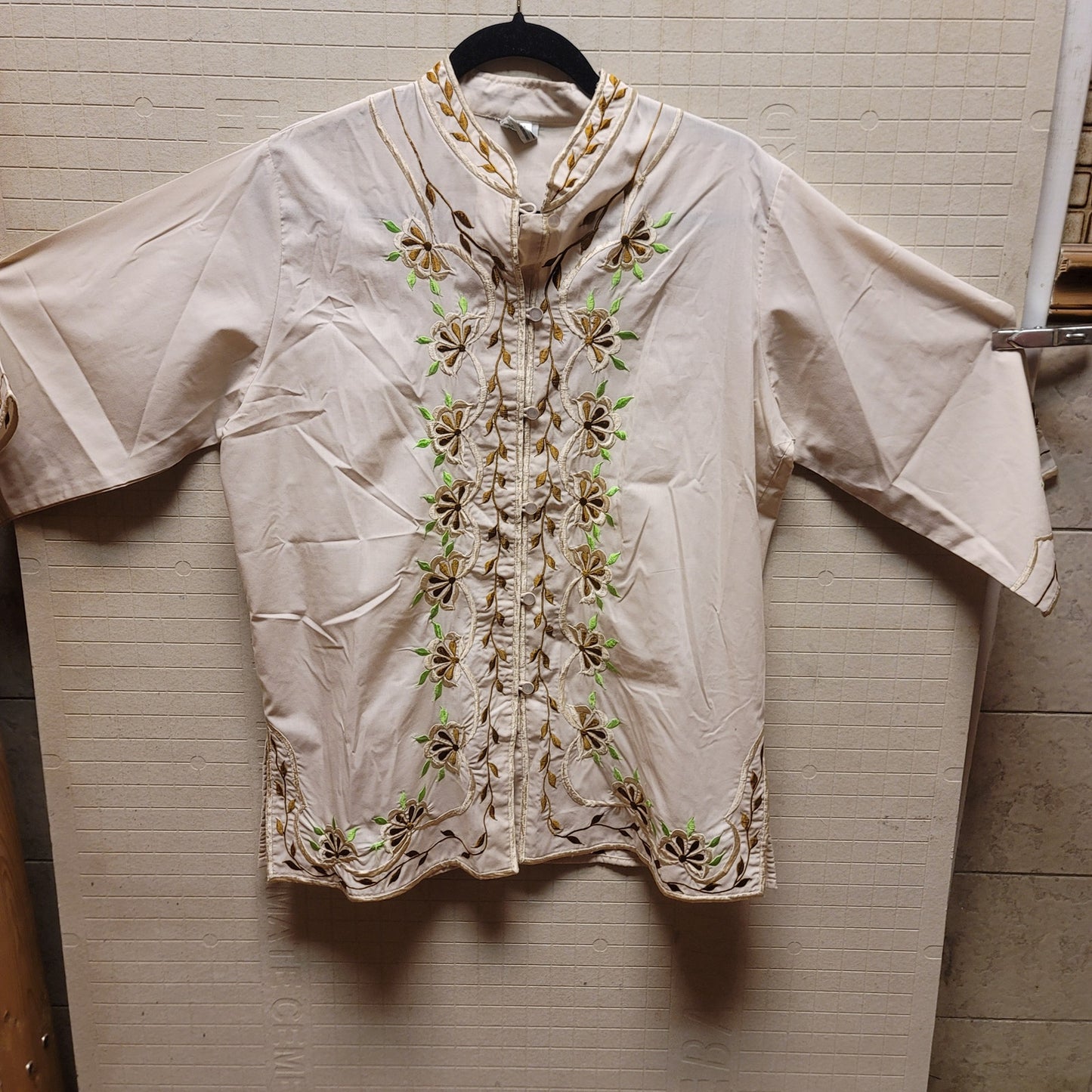 Woolrich John Birch long sleeve Honolulu shirt Vintage Hawaiian Blouse top 12