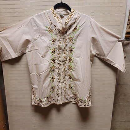 Woolrich John Birch long sleeve Honolulu shirt Vintage Hawaiian Blouse top 12