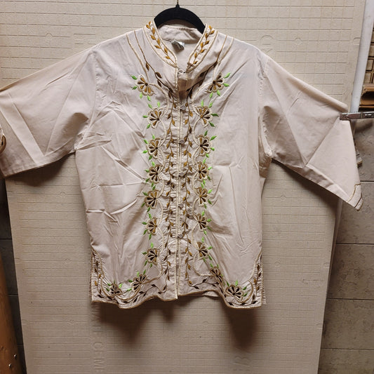 Woolrich John Birch long sleeve Honolulu shirt Vintage Hawaiian Blouse top 12
