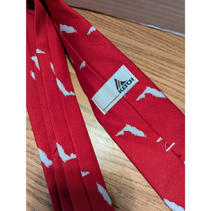 Ketch RED Florida State Logo Republican Maga Men's Necktie Tie Patriot