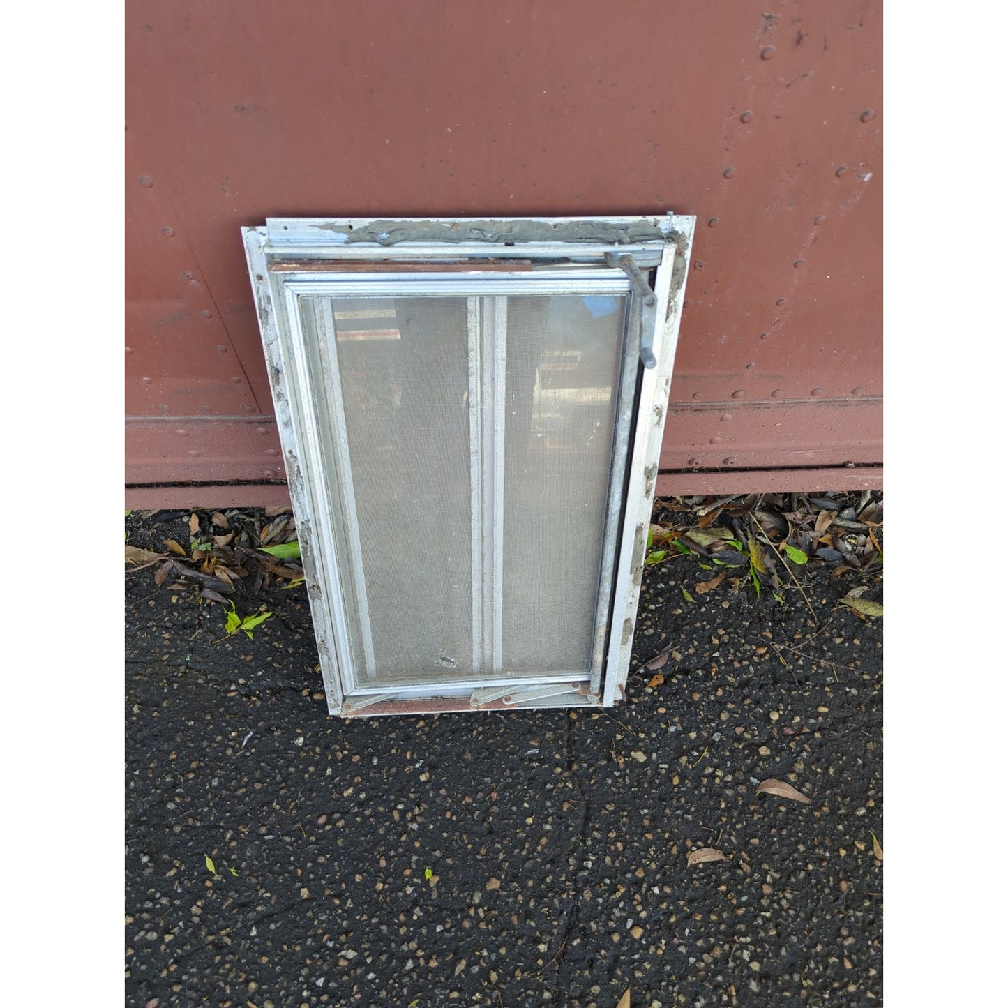 1976 Scotty Serro Camper ORIGINAL Window metal screen aluminum glass KITCHEN