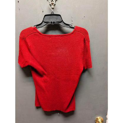 Jones New York Size Medium Casual short sleeve Scoop neck Knit Top Casual Preppy