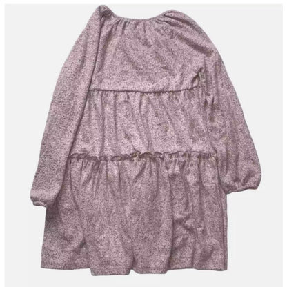 NEW Girls NWT Tucker + Tate Pink English Heather tiered casual Dress Soft Size 8