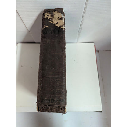 Antique 1898 Holy Bible Illustrated New Oxford Quarto Edition John E Potter