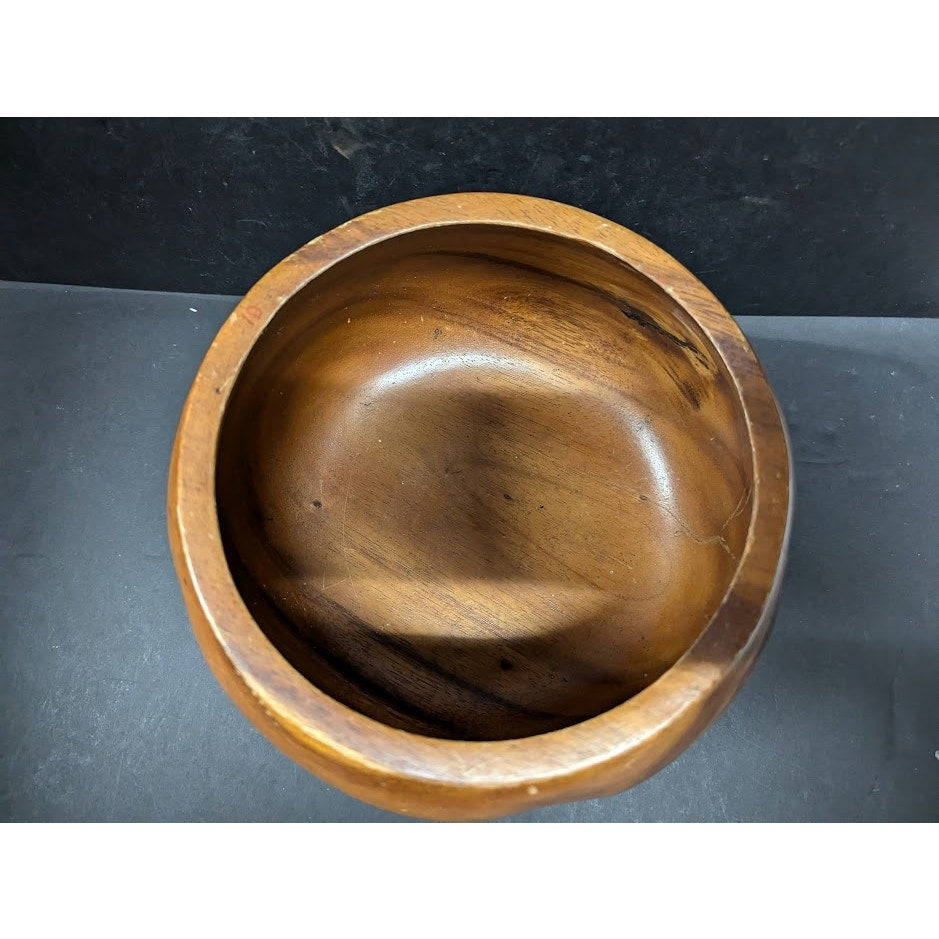 Vintage Wood 7 pc. Apple Pumpkin MCM Serving Set 1 Centerpiece with 5 bowls