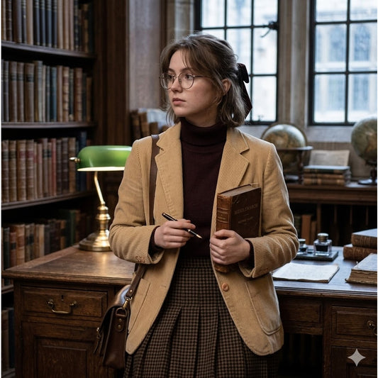 VINTAGE Long Street women's Brown Corduroy coat Jacket Pockets 2 Button Blazer