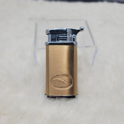 Vintage Minis Cubanos Cigar Brass Gas Pocket Lighter Tobacciana MidCentury Retro