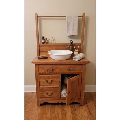 Secondhand Sandies: Antique oak washstand cabinet
