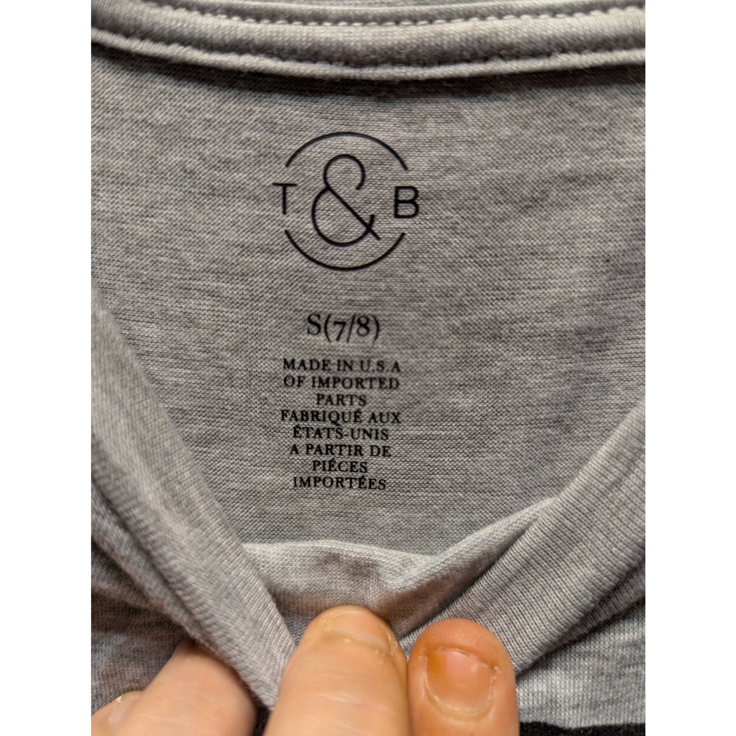 Treasure & Bond Gray "VOTE" Graphic Short Sleeve T-Shirt Small (Juniors 7/8)
