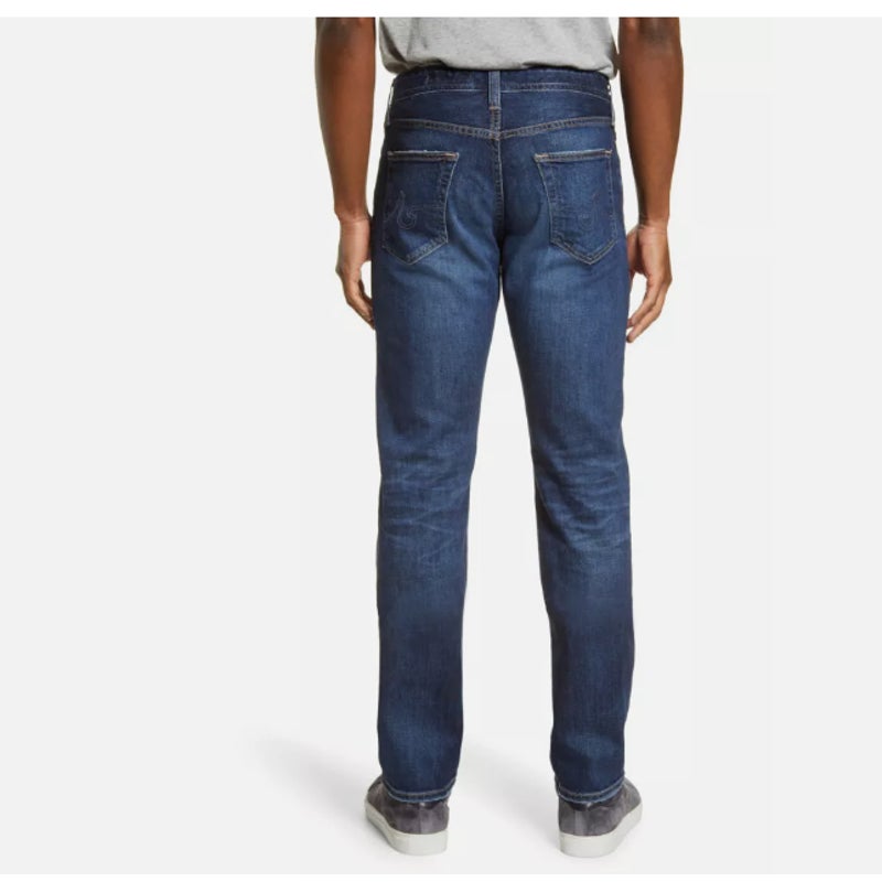 Ag Adriano Goldschmied Everett Slim-Straight Jeans Zip & Button Fly Dark Wash 36
