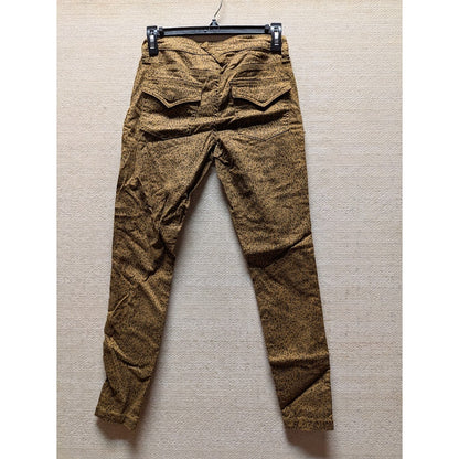 Joie $248 Park Cheetah Print Skinny Cropped Cargo Jeans Size 24