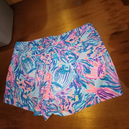 Lilly Pulitzer Callahan Shorts Size 14 Serene Blue Seas