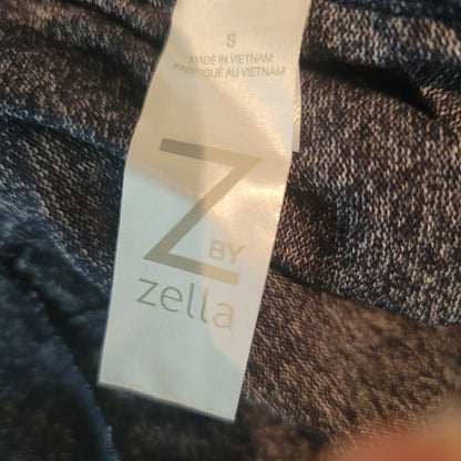 Z by zella navy sapphire pants pockets shirred leggings cozy genie  SMALL