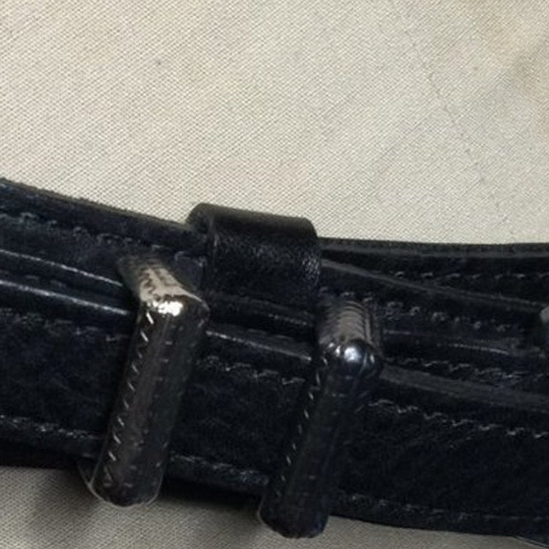 Sonoma California Leather RANGER Belt Silver Buckle Dbl Strap Length Size 38