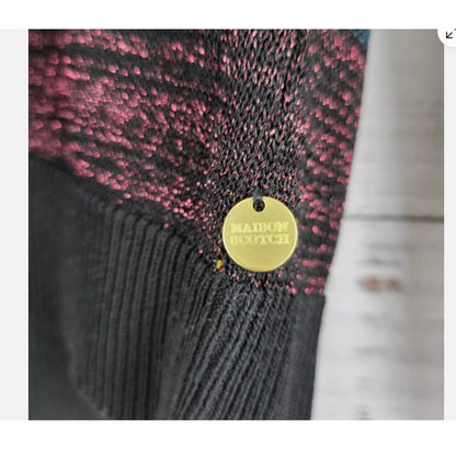 Scotch & Soda Starwatcher Top SMALL Multicolor Striped Sparkle Pullover Sheer