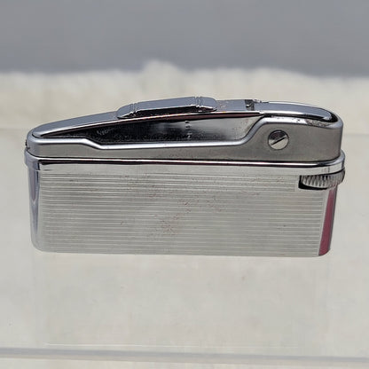 Vintage Maruman Chrome Pocket Lighter Box Ireland Mid-Century Modern Minimalist