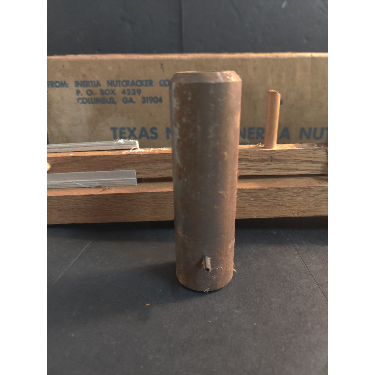 Vintage Wooden Nutcracker Tool Heavy Duty Tabletop Mechanism Original Box