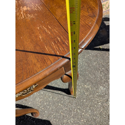Secondhand Sandies: Small drop leaf end table with drawer