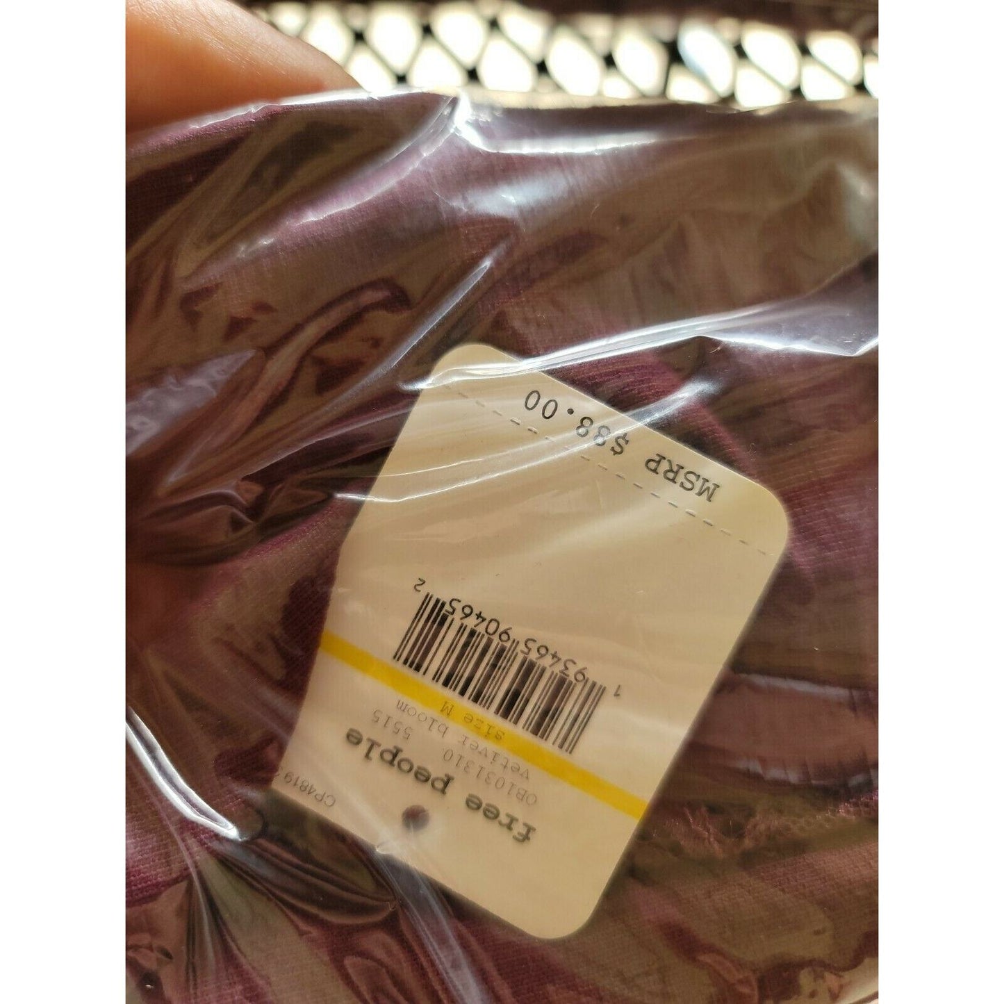 Free People Premonitions Bodycon Slip Dress Vetiver Bloom WINE Burgundy Medium